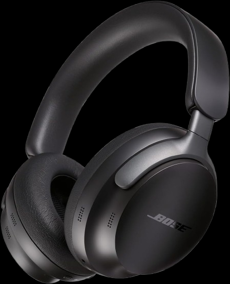 Bose QuietComfort Ultra Bluetooth Wireless Noise Cancelling Headphones for music with Spatial Audio, Over-the-Ear Headphones with Mic, Up to 24 Hours of Battery Life, Black
