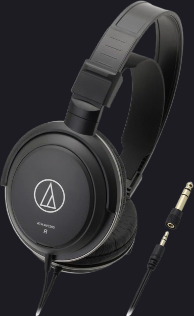Audio-Technica ATH-AVC200 Closed Back Dynamic Headphones