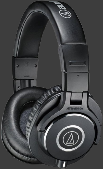 Audio-Technica ATH-M40x Professional Monitor Headphones, Wired, Black