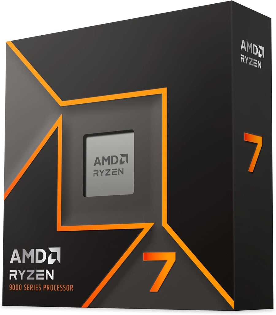 AMD Ryzen 7 9700X Processor, 8 Cores16 Unbridled Threads, Zen Architecture 5, 40MB L3 Cache, 65W TDP, Up to 5.5 GHz Frequency Boost, Socket AM5, DDR5 & PCIe 5.0, No Fan