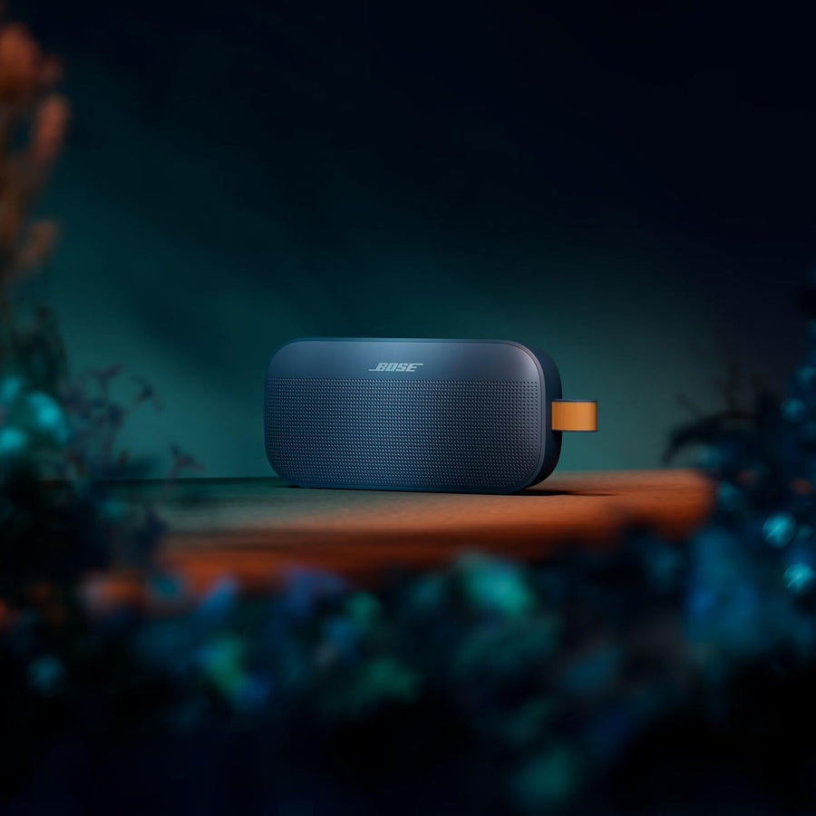 Bose SoundLink Flex Portable Bluetooth Speaker (2nd Gen), Small Portable Wireless Outdoor Speaker with Hi-Fi Audio, Up to 12 Hrs Battery Life, Waterproof and Dustproof, Twilight Blue - Limited Edition