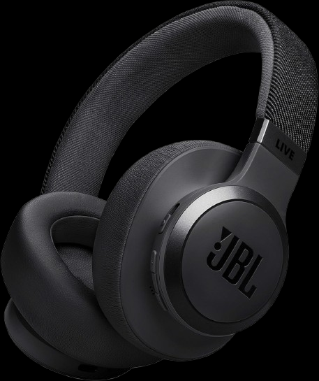 JBL Live 770NC Wireless Over-Ear Headphones with Noise Cancelling Technology and up to 65 Hours Battery Life, in Black