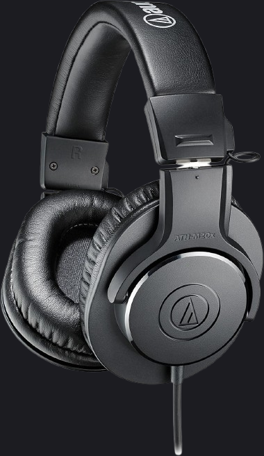 Audio-Technica ATH-M20X Professional Monitor Headphones Black