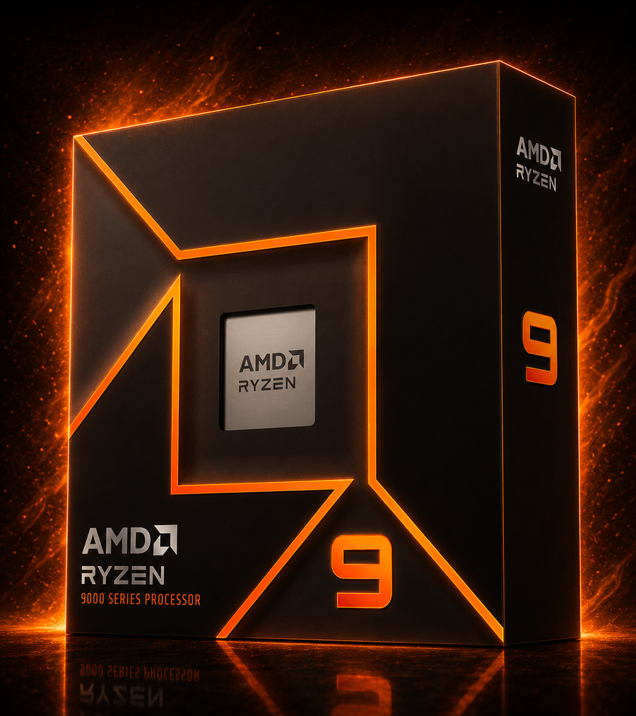 AMD Ryzen 9 9900X Processor (Integrated Graphics Radeon, 12 Cores24 Threads, 120W TDP, Socket AM5, Cache 76MB, Up to 5.6GHz Frequency Boost, No Fan)