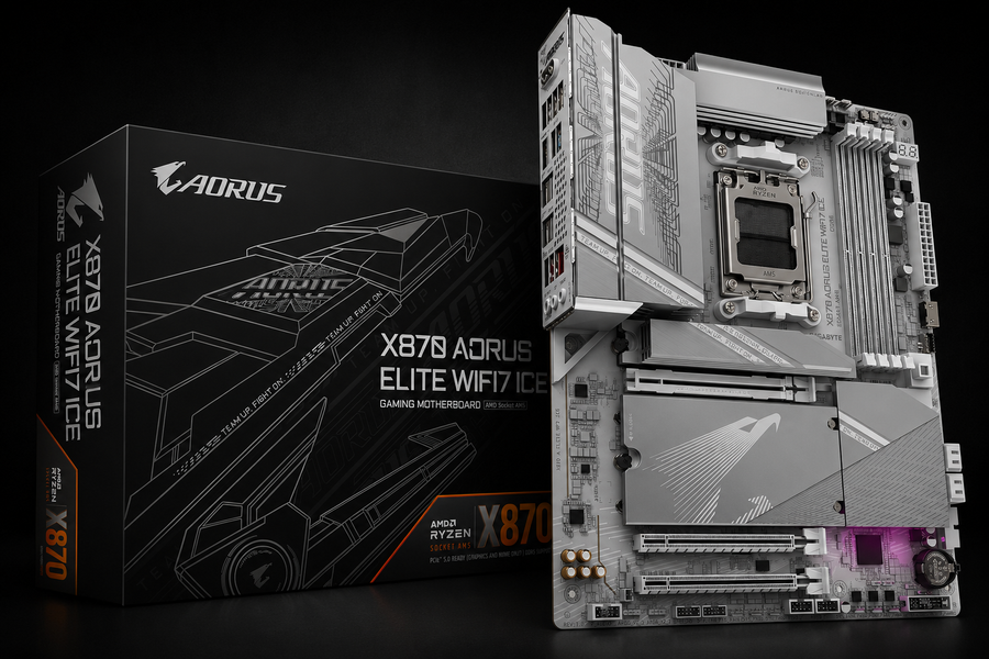 GIGABYTE X870 Aorus Elite WiFi7 ICE Motherboard