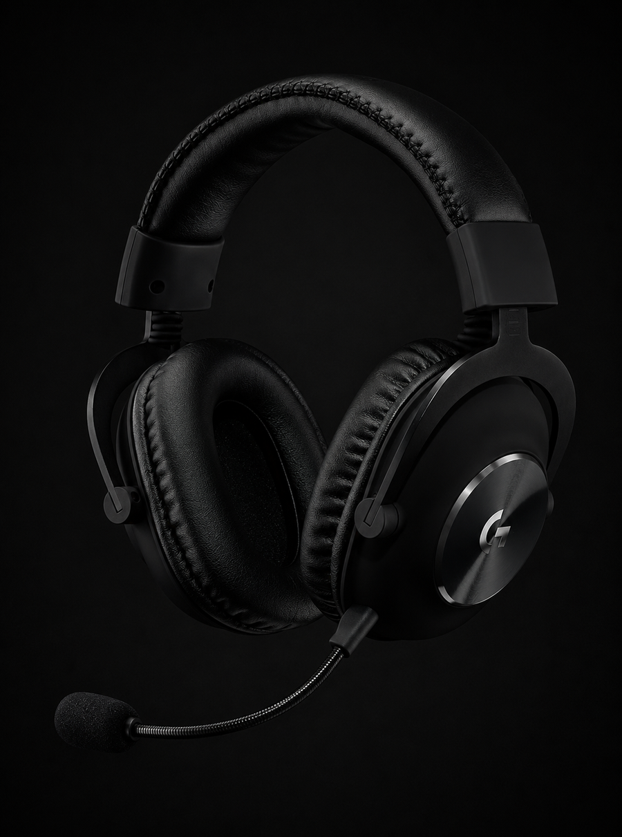 Logitech G PRO X Gaming-Headset, Corded, Over-Ear Headphones with Blue VO!CE Mic, DTS Headphone:X 7.1, 50mm PRO-G Drivers, 7.1 Surround Sound for esports Gaming, PC/PS/Xbox/Nintendo Switch - Black