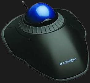Kensington Orbit Mouse - Wired Ergonomic TrackBall Mouse for PC, Mac and Windows with Scroll Ring, Ambidextrous Design and Optical Tracking - Blue (K72337EU)