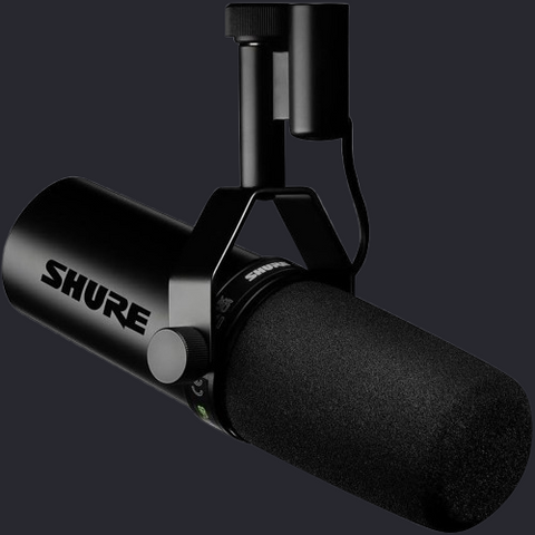 Shure SM7dB Dynamic Vocal Microphone with Built-in Preamp for Streaming, Podcast, and Recording, Wide-Range Frequency, Warm and Smooth Sound, XLR, Black