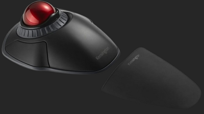Kensington Orbit Wireless Trackball with Scroll Ring, Professional Computer Mouse with Bluetooth, (2.4GHz Wireless), Optical Tracking & AES Encryption Security, Left or Right Handed - Black (K70992WW)