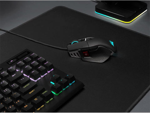 Corsair M65 RGB Ultra Tunable FPS Gaming Mouse, Marksman 26,000 DPI Optical Sensor, Switches, AXON Hyper-Processing Technology, Fusion Control, Weight System, Black