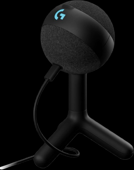 Logitech G Yeti Orb Condenser RGB Gaming Microphone with LIGHTSYNC, Mic for Streaming, Cardioid, USB Plug and Play for PC/Mac-Black