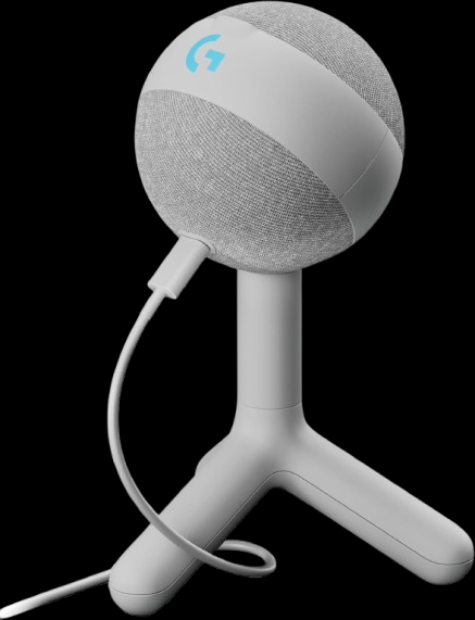 Logitech G Yeti Orb Condenser RGB Gaming Microphone with LIGHTSYNC, USB Mic for Streaming, Cardioid, USB Plug and Play for PC/Mac, White