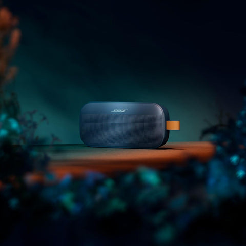 Bose SoundLink Flex Portable Bluetooth Speaker (2nd Gen), Small Portable Wireless Outdoor Speaker with Hi-Fi Audio, Up to 12 Hrs Battery Life, Waterproof and Dustproof, Twilight Blue - Limited Edition