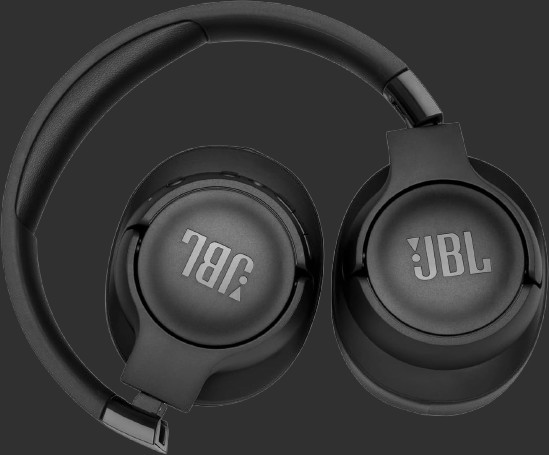 JBL Tune 760NC Wired and Wireless Over-Ear Headphones with Built-In Microphone, Active Noise Cancelling and Hands-Free Controls, in Black