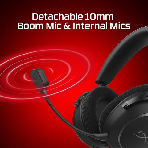 HyperX Cloud Alpha 2 Wireless Gaming Headset - 250 Hours Battery Life, 53 mm Dual Chamber Driver, Bluetooth & 2.4 GHz, RGB Base Station, Microphone, PC, PS5, PS4, Switch, Mobile, Black