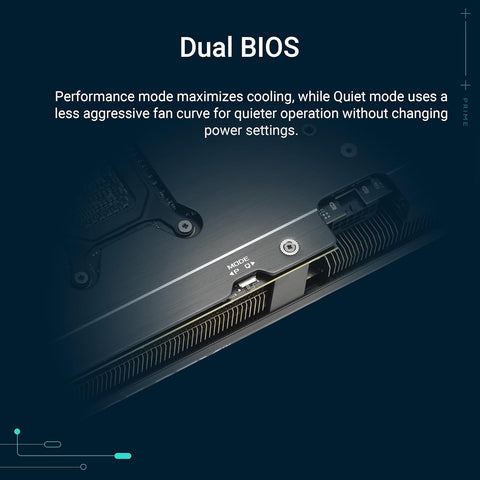 ASUS Prime GeForce RTX 5070 OC Edition SFF-Ready Graphics Card (PCIe 5.0, 12GB GDDR7, HDMI/DP 2.1, 2.5-Slot, Axial-tech Fans, Dual BIOS)