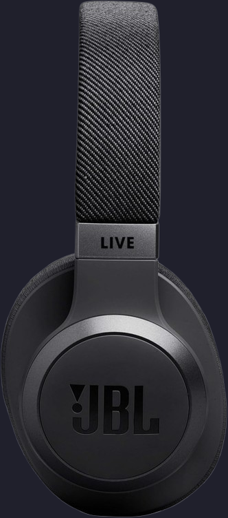 JBL Live 770NC Wireless Over-Ear Headphones with Noise Cancelling Technology and up to 65 Hours Battery Life, in Black