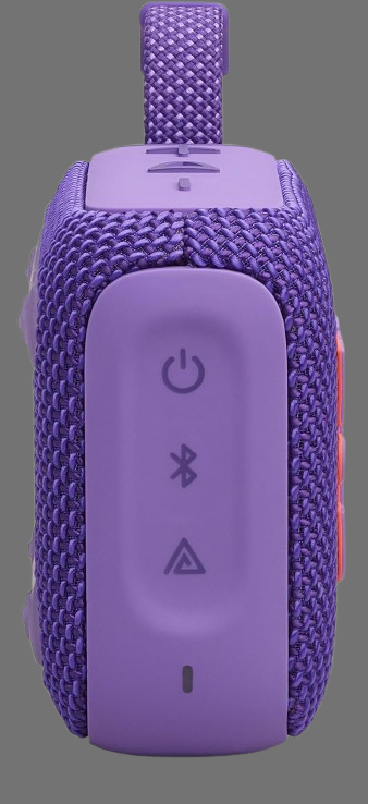 JBL GO 4 Ultra-Portable Bluetooth Speaker, Big Pro Sound, Punchy Bass, PlaytimeBoost, Waterproof Design, 7-Hour Playtime, Purple