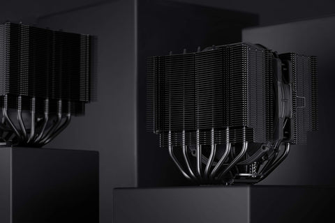 Noctua NH-D15S Chromax.black, Premium CPU Cooler with NF-A15 PWM 140 mm Fan (Black)