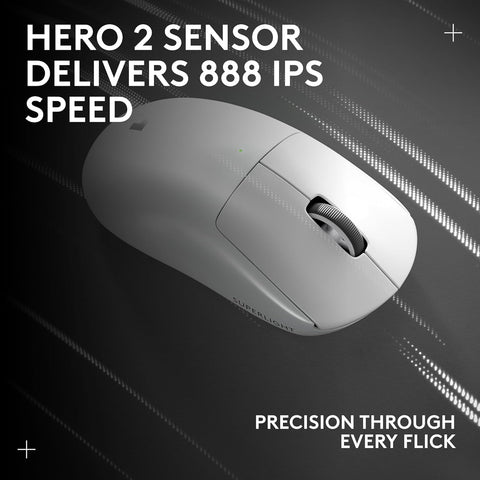 Logitech G Pro X Superlight 2 Lightspeed Wireless Gaming Mouse, German Packaging - White