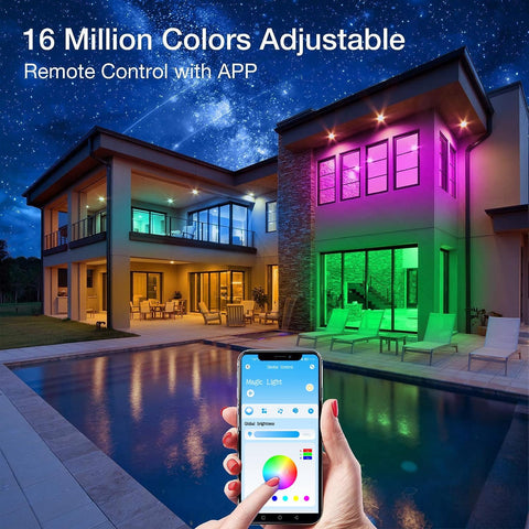 phopollo Led Strip Light, 40m led Light Strips with Remote & App Music Sync Mode Smart Flexible Lights for Bedroom Ceiling Party Stairs (20Mx2) [Energy Class G]