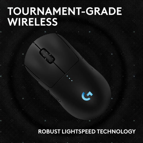 Logitech G PRO 2 LIGHTSPEED Wireless Gaming Mouse, up to 4 Customizable and Switchable Magnetic Side Buttons, USB-C Charging, 32k DPI Sensor for PC/Mac, Black