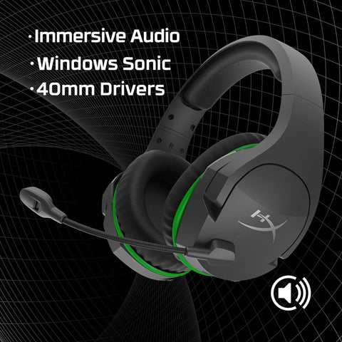 HyperX CloudX Stinger Core – Wireless Gaming Headset for Xbox Series X|S and Xbox One, Memory foam & Premium Leatherette Ear Cushions, Noise-Cancelling Microphone, Mic monitoring, Built-in chat mixer