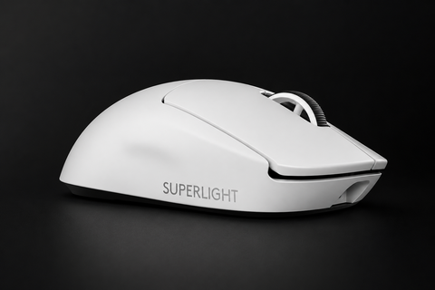 Logitech G PRO X SUPERLIGHT 2 wireless gaming mouse, 60 g pro-grade mouse with 5 programmable buttons, 44k DPI sensor, 8 kHz report rate, USB-C charging for PC/Mac - White