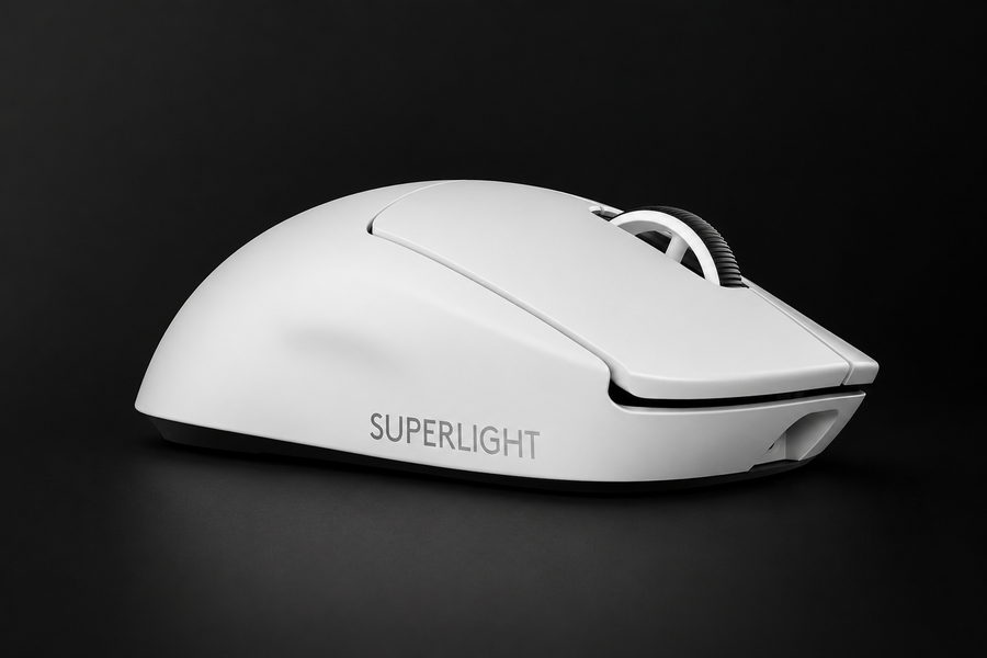 Logitech G PRO X SUPERLIGHT 2 wireless gaming mouse, 60 g pro-grade mouse with 5 programmable buttons, 44k DPI sensor, 8 kHz report rate, USB-C charging for PC/Mac - White