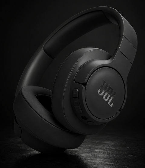 JBL Tune 770NC Wireless Over-Ear Headphones, with Adaptive Noise Cancelling, Bluetooth and 70 Hours Battery Life, in Black