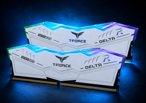 TEAMGROUP T-Force Delta RGB DDR5 Ram 32GB (2x16GB) 6000MHz PC5-48000 CL30 Intel XMP 3.0 & AMD Expo Compatible Desktop Memory Module Ram White FF4D532G6000HC30DC01