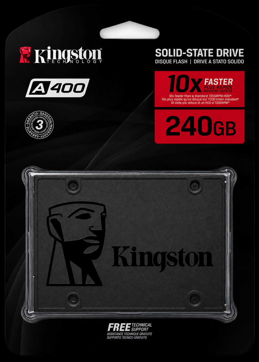 Kingston 240GB A400 SATA 3 2.5" Internal SSD SA400S37/240G - HDD