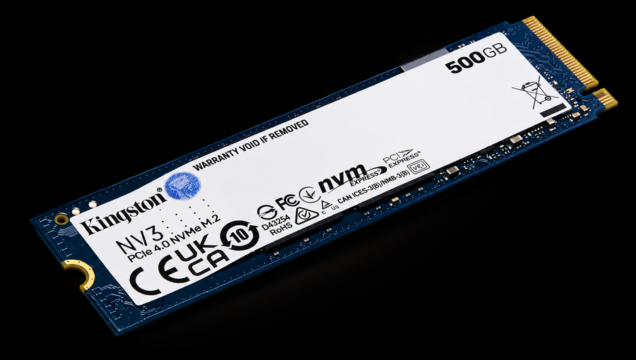 Kingston NV3 NVMe PCIe 4.0 Internal SSD 500GB M.2 2280-SNV3S500G