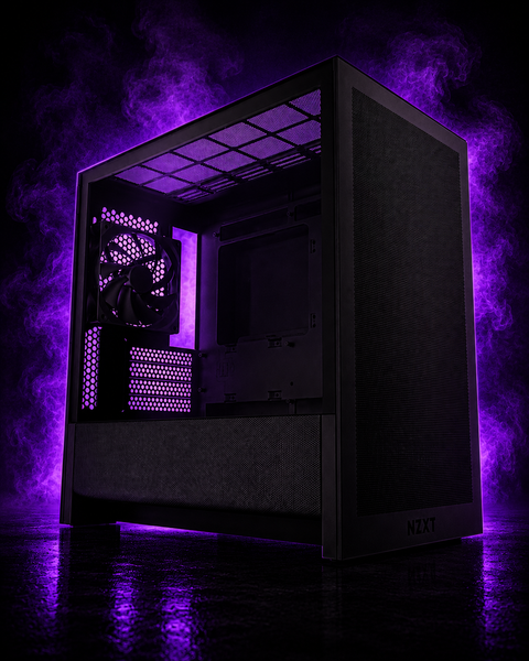 NZXT H3 Flow – Micro-ATX PC Case – Optimized Airflow – Includes 1 x 120mm Rear Fan – Supports Full-Sized GPUs – Fits 280mm Front, 240mm Top Radiator – Back-Connect Motherboard – Black
