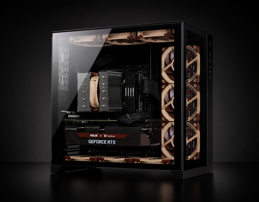 Noctua NH-D12L, Low-Height Dual-Tower CPU Cooler (120mm, Brown)
