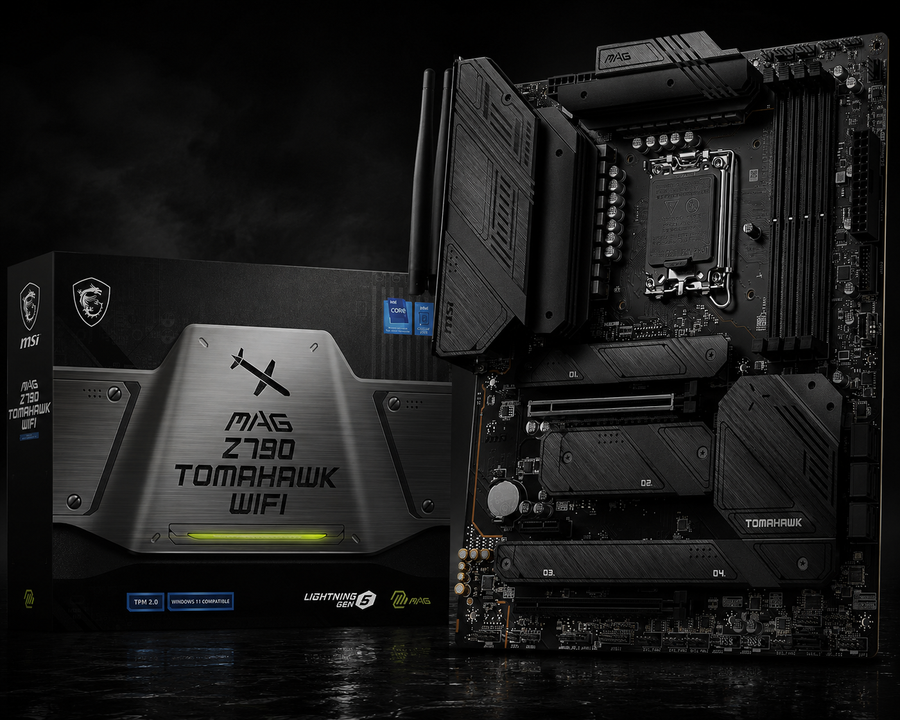 MSI MAG Z790 TOMAHAWK WiFi Motherboard ATX-Supports Intel Core 12/13th Gen Processors, LGA 1700, DDR5 Boost (7200+MHz/OC), 1 x 5.0 x16, 1 x PCIe 4.0 x16, 5 x M.2 Gen4, 2.5Gbps LAN, Wi-Fi 6E