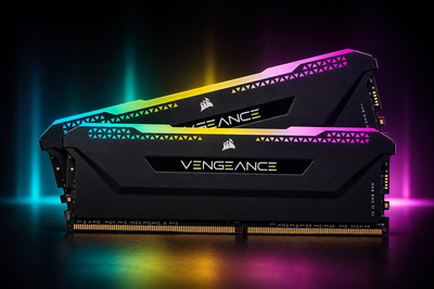 Corsair Vengeance RGB PRO 16 GB (2 x 8 GB) DDR4 3200 MHz C16 XMP 2.0 Enthusiast RGB LED Illuminated Memory Kit - White