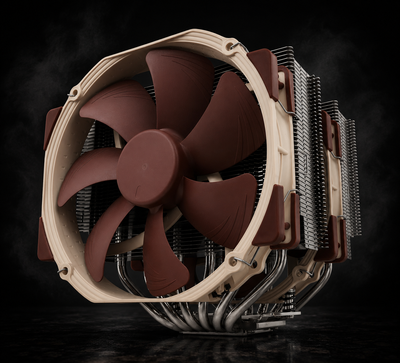 Noctua NH-D15 Premium CPU Cooler with 2x NF-A15 PWM 140 mm Fans (Brown)
