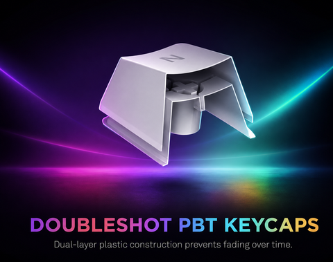 "NZXT Function 2-2024 Optical Full Format Gaming Keyboard RGB Illuminated 8K Query Rate Linear Opt. Switches Adjustable Trigger Hot-Swap Gaming Keyboard White UK (QWERTY)