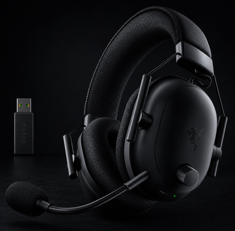 Razer BlackShark V2 Pro 2023, for PC, Premium E-Sports Headset, HyperClear Super Wideband Mic, TriForce Titanium 50mm Driver, HyperSpeed Wireless Technology, Up to 70 Hours Battery, Black