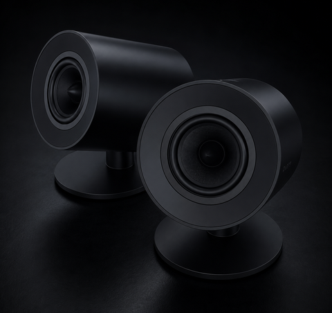 Razer Nommo V2 X - Full-Range 2.0 PC Gaming Speakers (Two 3” Full-Range Drivers, THX Spatial Audio, Max Sound Pressure Level of 96dB, Cross-Platform Compatibility) Black