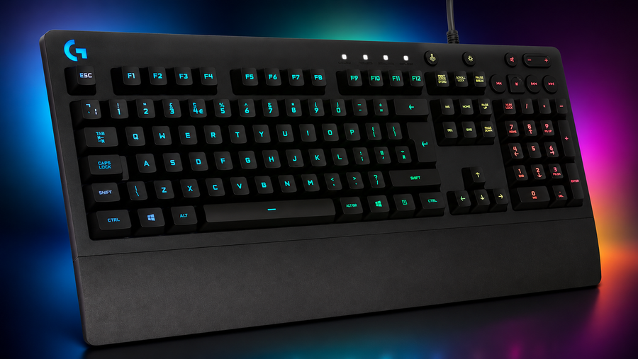 Logitech G G213 Prodigy Gaming Keyboard, QWERTY US International Layout - Black