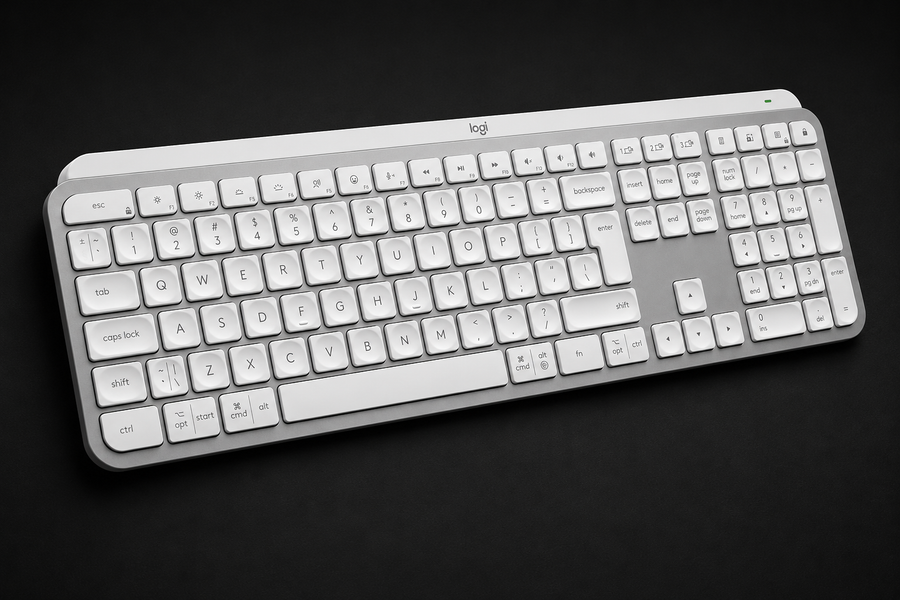 Logitech MX Keys S - Light Grey, English QWERTY Layout