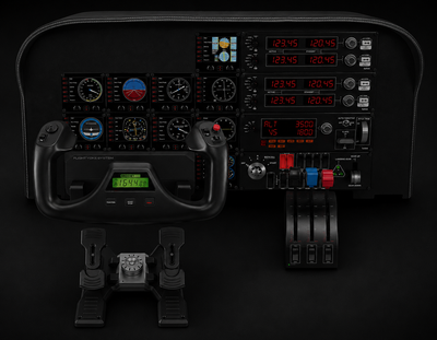 Logitech G Saitek PRO Flight Rudder Pedals, Professional Simulation Pedals with Toe Brake, USB Connectivity, Non-Slip, Precise Fluid Control, Ajustable Tension Dial, PC-Black