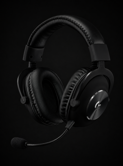Logitech G PRO X Gaming-Headset, Corded, Over-Ear Headphones with Blue VO!CE Mic, DTS Headphone:X 7.1, 50mm PRO-G Drivers, 7.1 Surround Sound for esports Gaming, PC/PS/Xbox/Nintendo Switch - Black