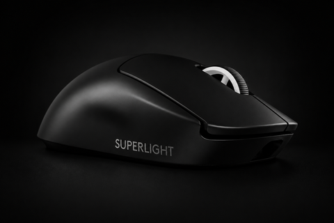 Logitech G PRO X SUPERLIGHT 2 wireless gaming mouse, 60 g pro-grade mouse with 5 programmable buttons, 44k DPI sensor, 8 kHz report rate, USB-C charging for PC/Mac - Black