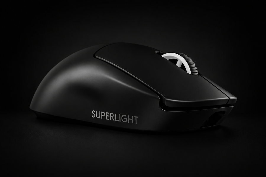 Logitech G PRO X SUPERLIGHT 2 wireless gaming mouse, 60 g pro-grade mouse with 5 programmable buttons, 44k DPI sensor, 8 kHz report rate, USB-C charging for PC/Mac - Black