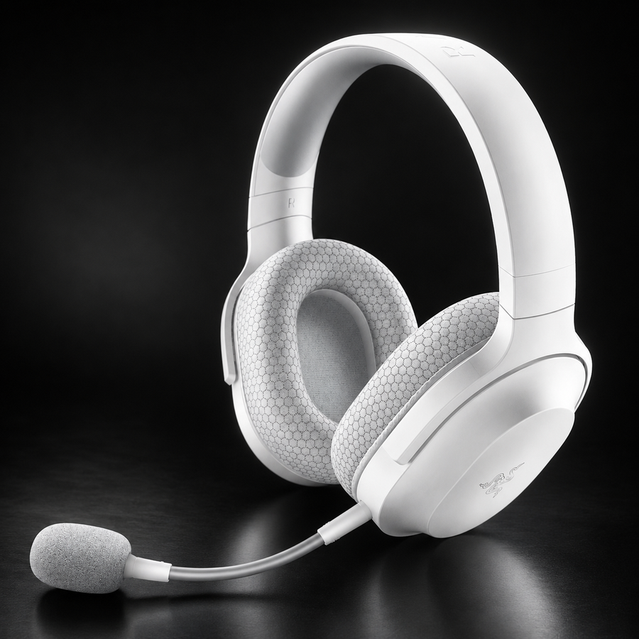Razer Barracuda X Wireless Multi-Platform Gaming and Mobile Headset, SmartSwitch Dual Wireless, Ergonomic Design, TriForce 40mm, Cardioid Mic, On-Headset Controls, 50h Battery USB-C, Mercury White