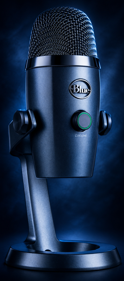 Blue Yeti Nano Premium USB Mic for Recording, Streaming, Gaming, Podcasting on PC and Mac, Condenser Microphone with Blue VO!CE Effects, Cardioid and Omni, No-Latency Monitoring - Grey