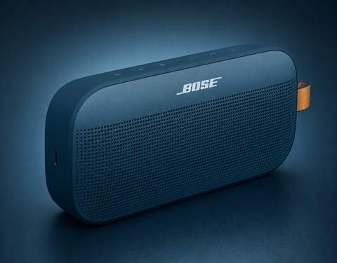 Bose SoundLink Flex Portable Bluetooth Speaker (2nd Gen), Small Portable Wireless Outdoor Speaker with Hi-Fi Audio, Up to 12 Hrs Battery Life, Waterproof and Dustproof, Twilight Blue - Limited Edition